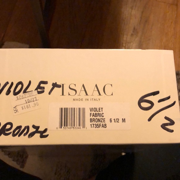 Isaac Mizrahi Violet Brocade Pumps - Picture 7 of 7